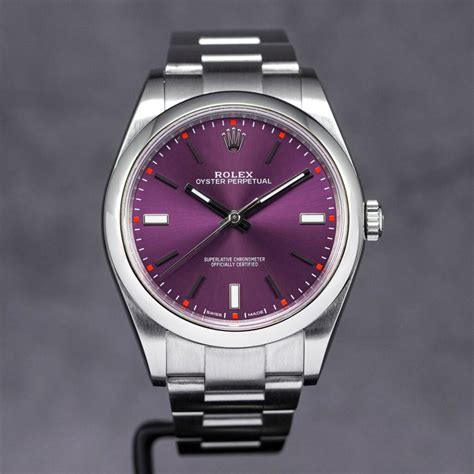 rolex perpetual purple